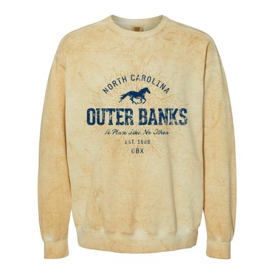 Vintage Retro Style O.U.T.E.R B.A.N.K Colorblast Crewneck Sweatshirt