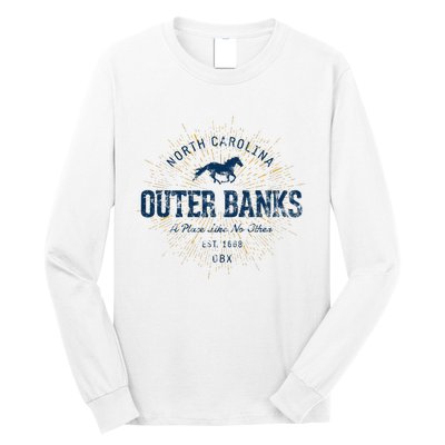 Vintage Retro Style O.U.T.E.R B.A.N.K Long Sleeve Shirt