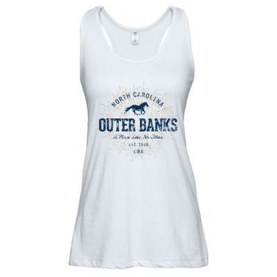 Vintage Retro Style O.U.T.E.R B.A.N.K Ladies Essential Flowy Tank