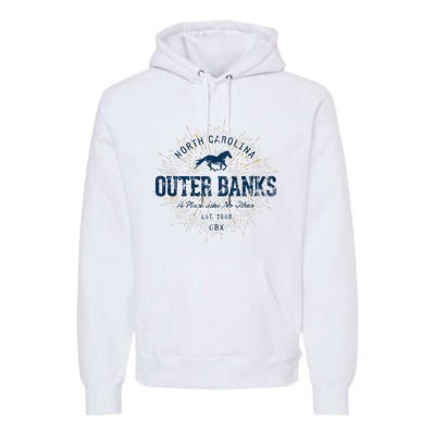 Vintage Retro Style O.U.T.E.R B.A.N.K Premium Hoodie