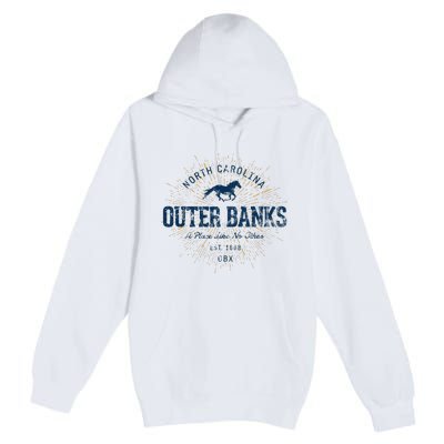 Vintage Retro Style O.U.T.E.R B.A.N.K Premium Pullover Hoodie