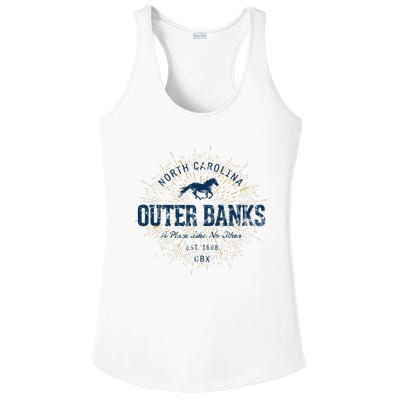 Vintage Retro Style O.U.T.E.R B.A.N.K Ladies PosiCharge Competitor Racerback Tank