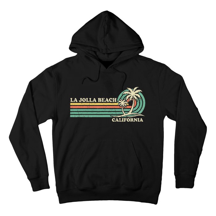 Vintage Retro Summer Vacation California La Jolla Beach Hoodie