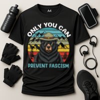 Vintage Resist Only You Can Prevent Fascism Performance Shirt