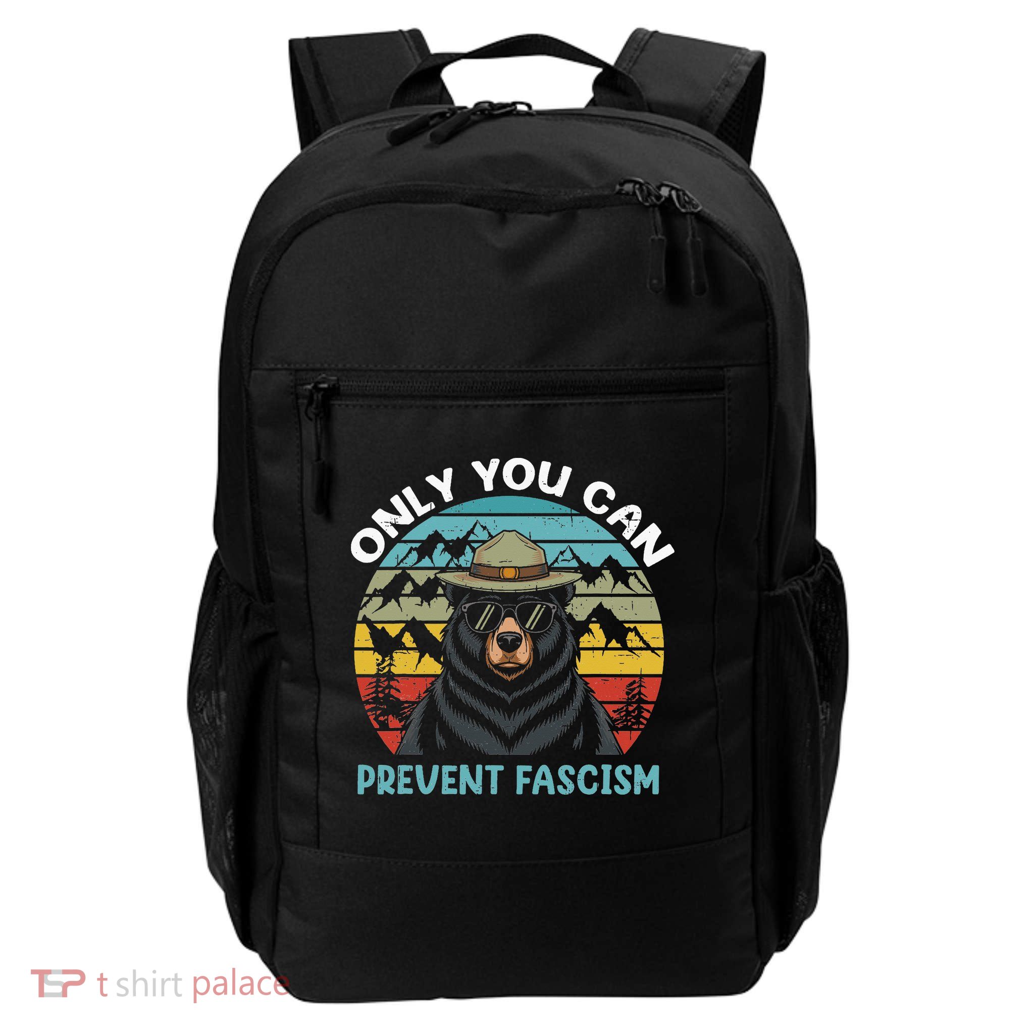 Vintage Resist Only You Can Prevent Fascism Backpack