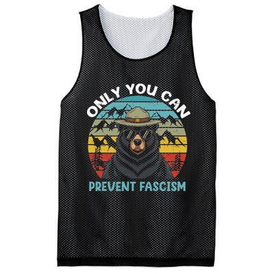 Vintage Resist Only You Can Prevent Fascism Mesh Reversible Basketball Jersey Tank