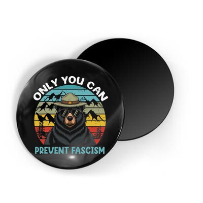 Vintage Resist Only You Can Prevent Fascism Magnet