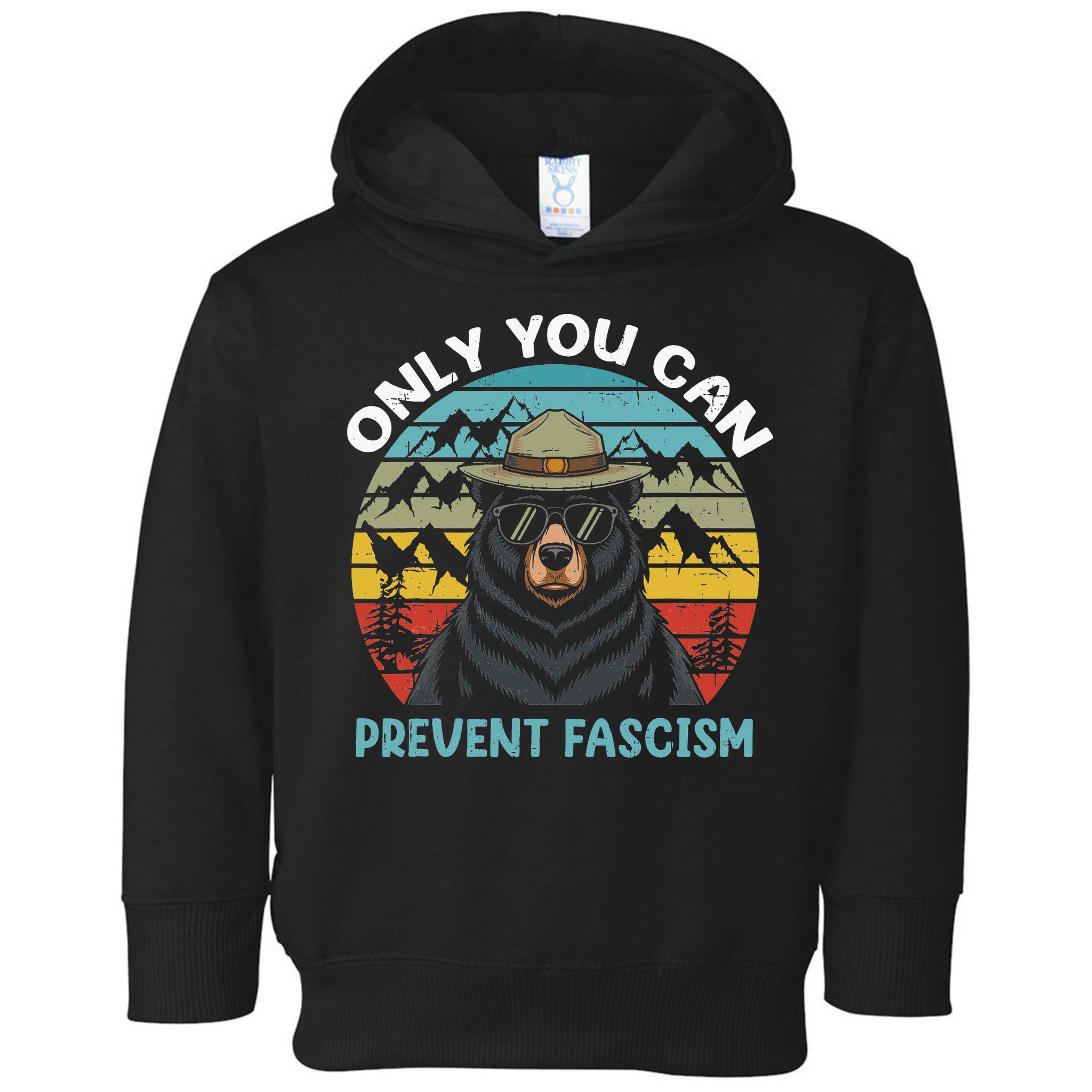 Vintage Resist Only You Can Prevent Fascism Toddler Hoodie