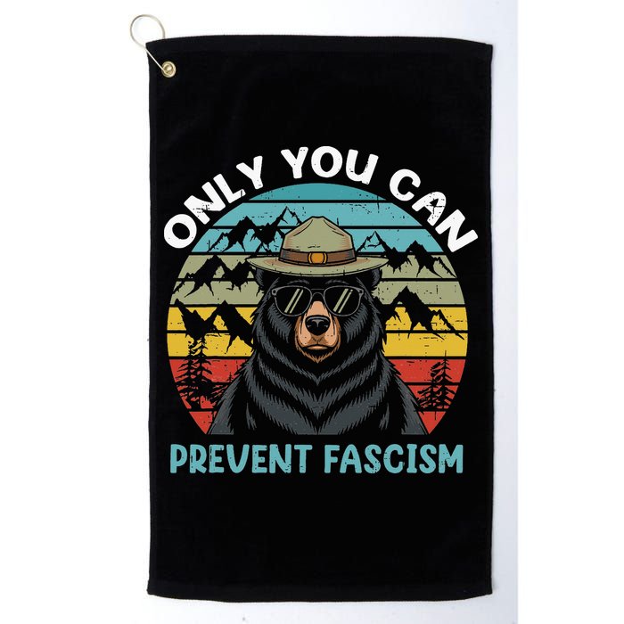 Vintage Resist Only You Can Prevent Fascism Golf Towel