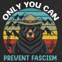 Vintage Resist Only You Can Prevent Fascism Golf Towel