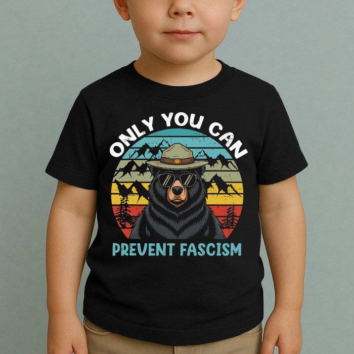 Vintage Resist Only You Can Prevent Fascism Toddler T-Shirt
