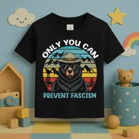 Vintage Resist Only You Can Prevent Fascism Toddler T-Shirt