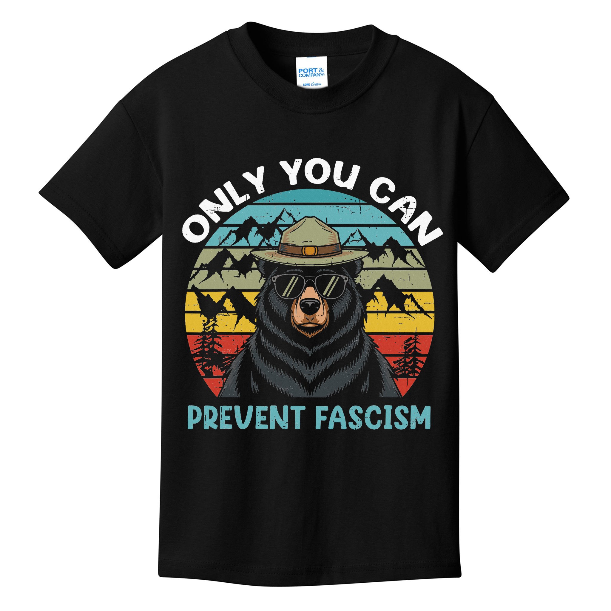 Vintage Resist Only You Can Prevent Fascism Kids T-Shirt