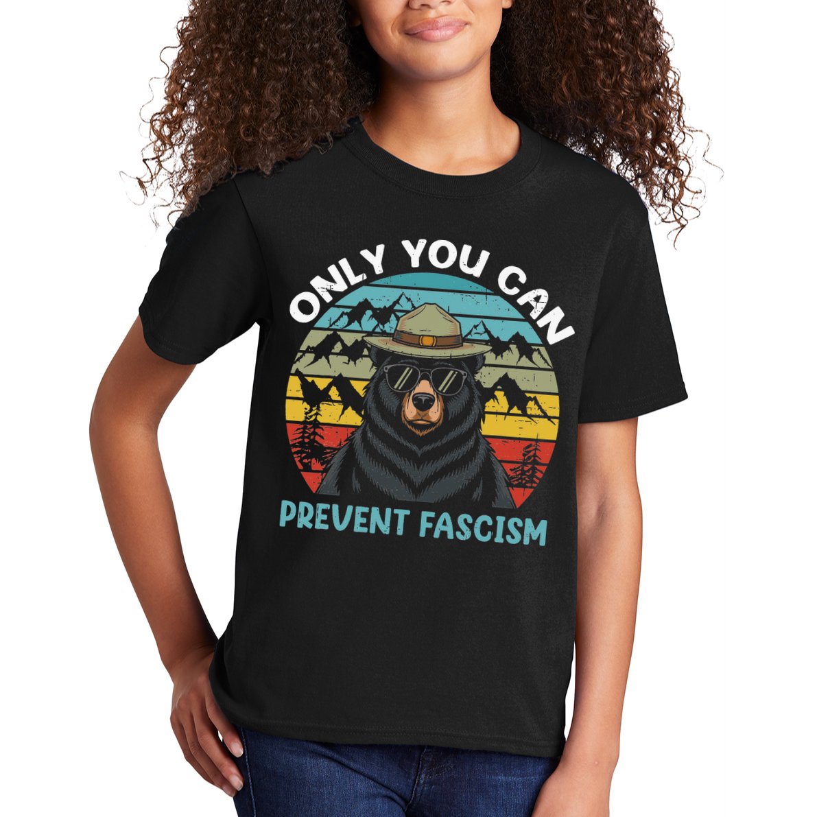 Vintage Resist Only You Can Prevent Fascism Kids T-Shirt