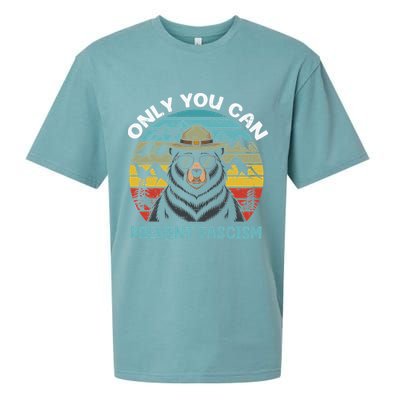 Vintage Resist Only You Can Prevent Fascism Sueded Cloud Jersey T-Shirt