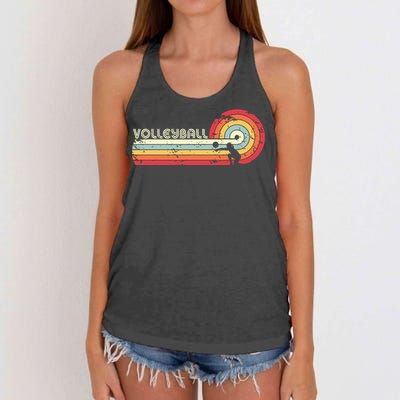 Volleyball Retro Style Women's Knotted Racerback Tank