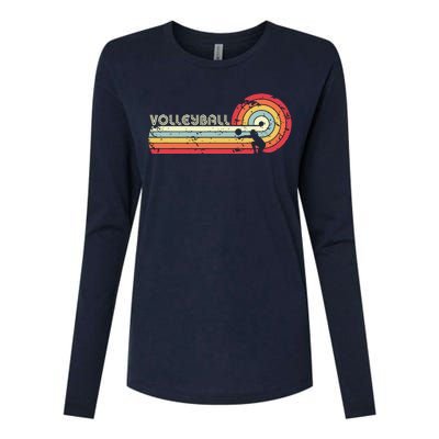 Volleyball Retro Style Womens Cotton Relaxed Long Sleeve T-Shirt