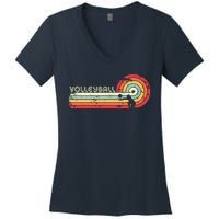 Volleyball Retro Style Women's V-Neck T-Shirt