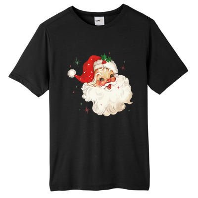 Vintage Retro Santa Christmas Great Gift Tall Fusion ChromaSoft Performance T-Shirt