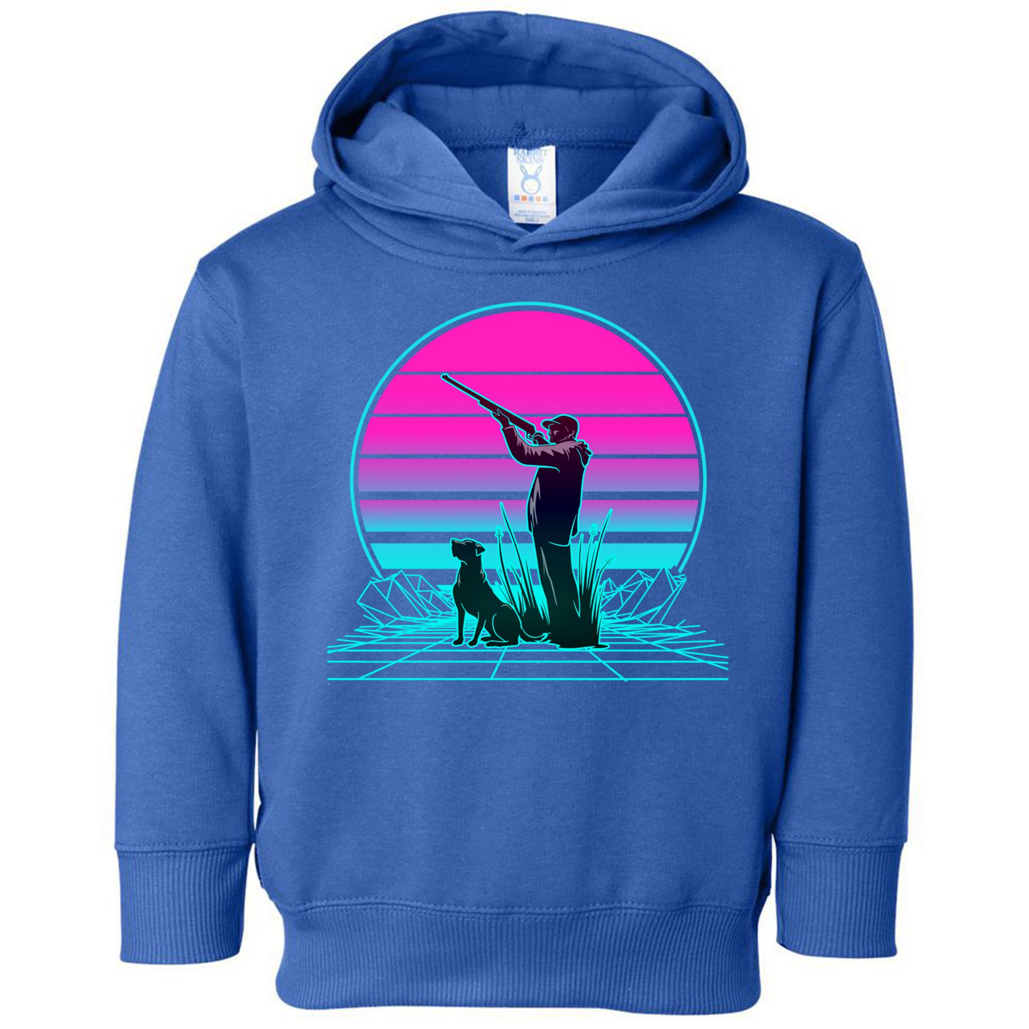 Vintage Retro Sunset Duck Hunting Cool Gift Toddler Hoodie