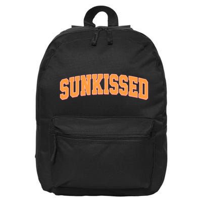 Vintage Retro Sunkissed 16 in Basic Backpack