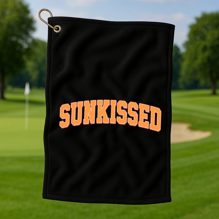Vintage Retro Sunkissed Golf Towel