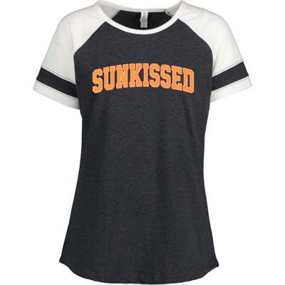 Vintage Retro Sunkissed Enza Ladies Jersey Colorblock Tee