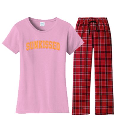 Vintage Retro Sunkissed Women's Flannel Pajama Set