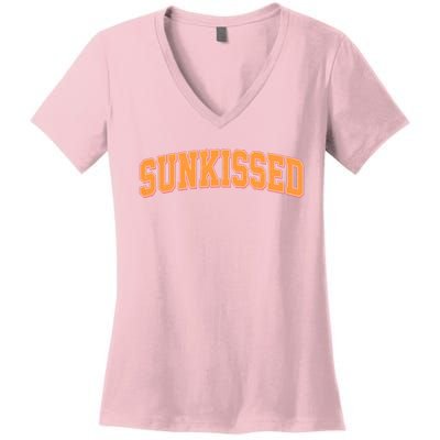 Vintage Retro Sunkissed Women's V-Neck T-Shirt