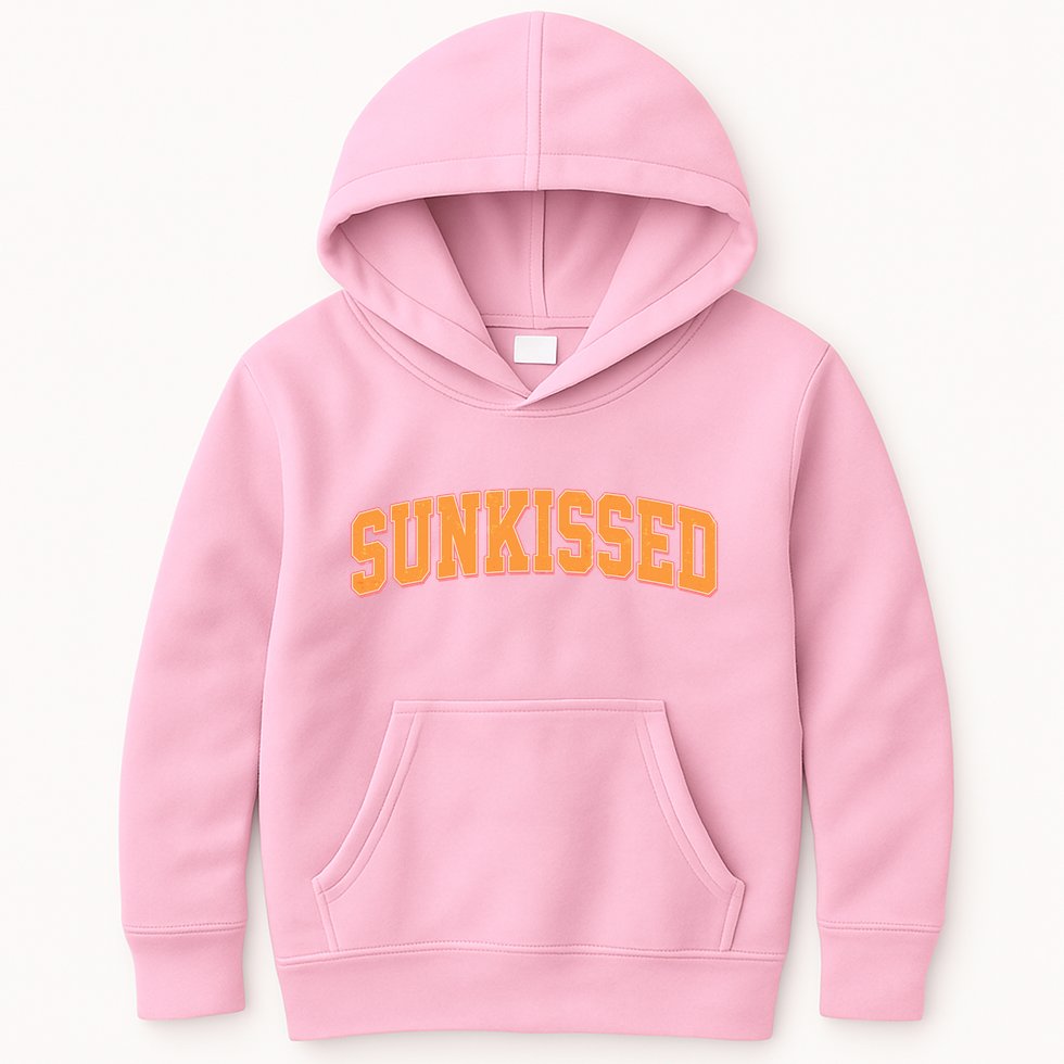 Vintage Retro Sunkissed Kids Hoodie