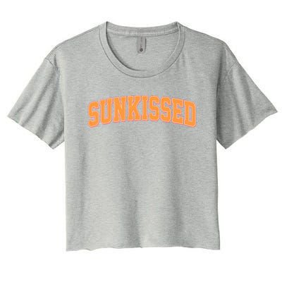 Vintage Retro Sunkissed Women's Crop Top Tee