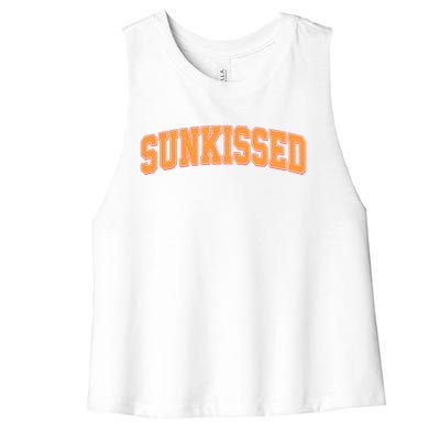 Vintage Retro Sunkissed Women's Racerback Cropped Tank