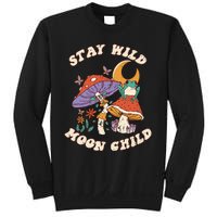 Vintage Retro Stay Wild Moon Child Frog Mushroom Hippie Sweatshirt