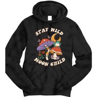 Vintage Retro Stay Wild Moon Child Frog Mushroom Hippie Tie Dye Hoodie