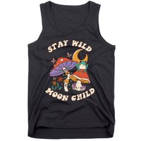 Vintage Retro Stay Wild Moon Child Frog Mushroom Hippie Tank Top