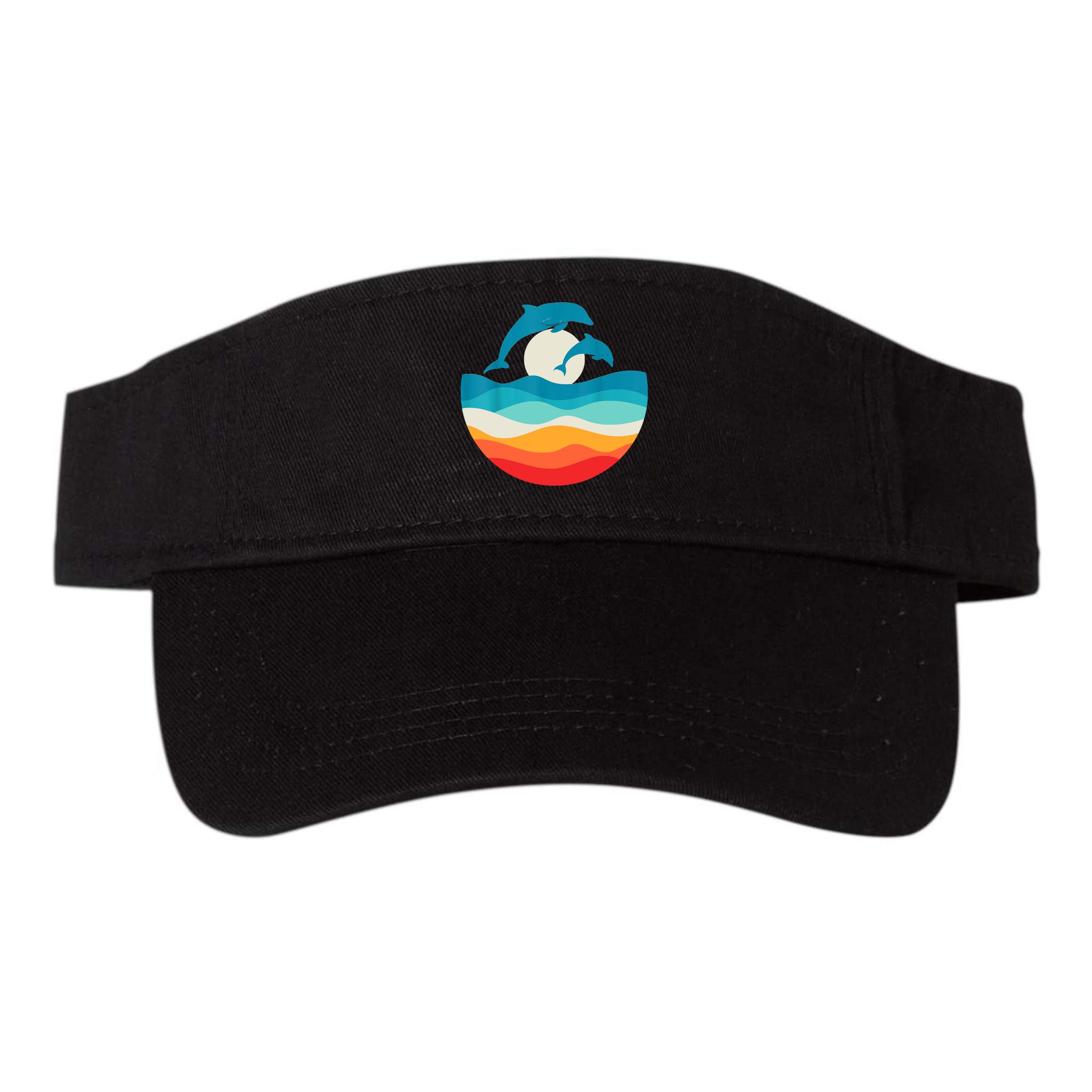 Vintage Retro Summer Time Beach Dolphin Visor