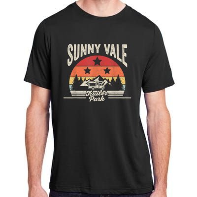 Vintage Retro Sunnyvale Trailer Park Adult ChromaSoft Performance T-Shirt