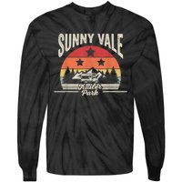 Vintage Retro Sunnyvale Trailer Park Tie-Dye Long Sleeve Shirt