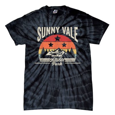 Vintage Retro Sunnyvale Trailer Park Tie-Dye T-Shirt