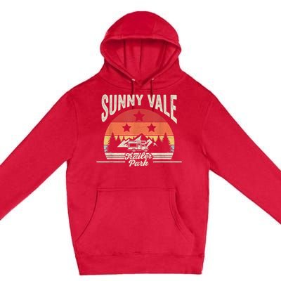 Vintage Retro Sunnyvale Trailer Park Premium Pullover Hoodie