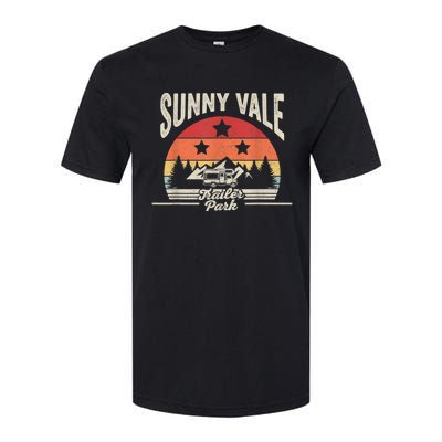 Vintage Retro Sunnyvale Trailer Park Softstyle CVC T-Shirt