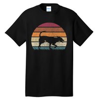 Vintage Retro Sunset Formosan Mountain Dog Lover Distressed Premium Tall T-Shirt