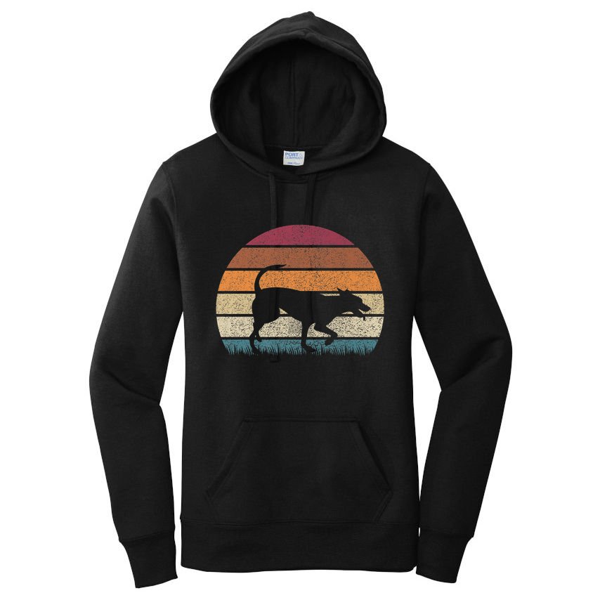 Vintage Retro Sunset Formosan Mountain Dog Lover Distressed Premium Women's Pullover Hoodie