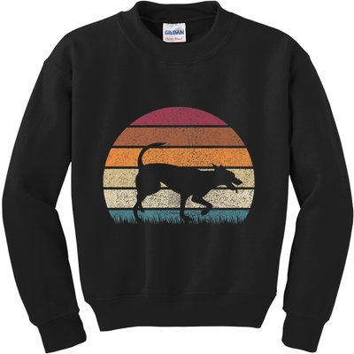 Vintage Retro Sunset Formosan Mountain Dog Lover Distressed Premium Kids Sweatshirt