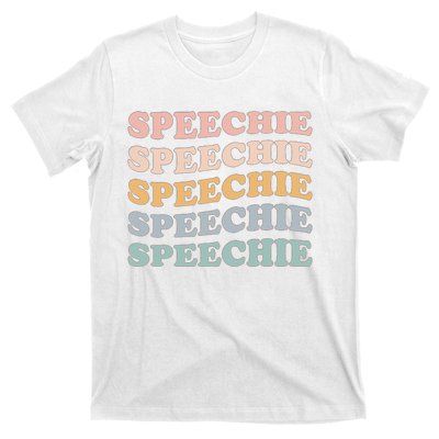 V4Z5 Retro Speechie Speech Language Pathologist Therapy T-Shirt