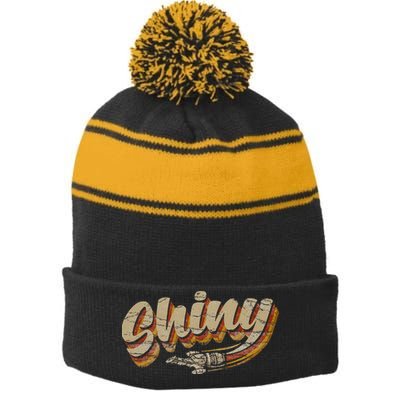 Vintage Retro Shiny Since 2002 Vintage Firefly Serenity Stripe Pom Pom Beanie