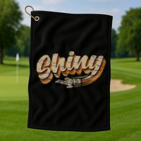 Vintage Retro Shiny Since 2002 Vintage Firefly Serenity Golf Towel