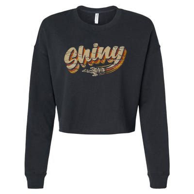 Vintage Retro Shiny Since 2002 Vintage Firefly Serenity Cropped Pullover Crew