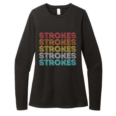 Vintage Retro Strokes Womens CVC Long Sleeve Shirt