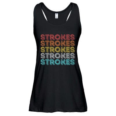 Vintage Retro Strokes Ladies Essential Flowy Tank